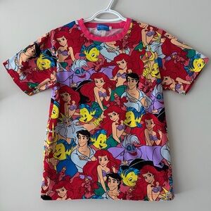 The Little Mermaid Ariel Tokyo Disney AOP Tshirt Size Small (fits like XS)